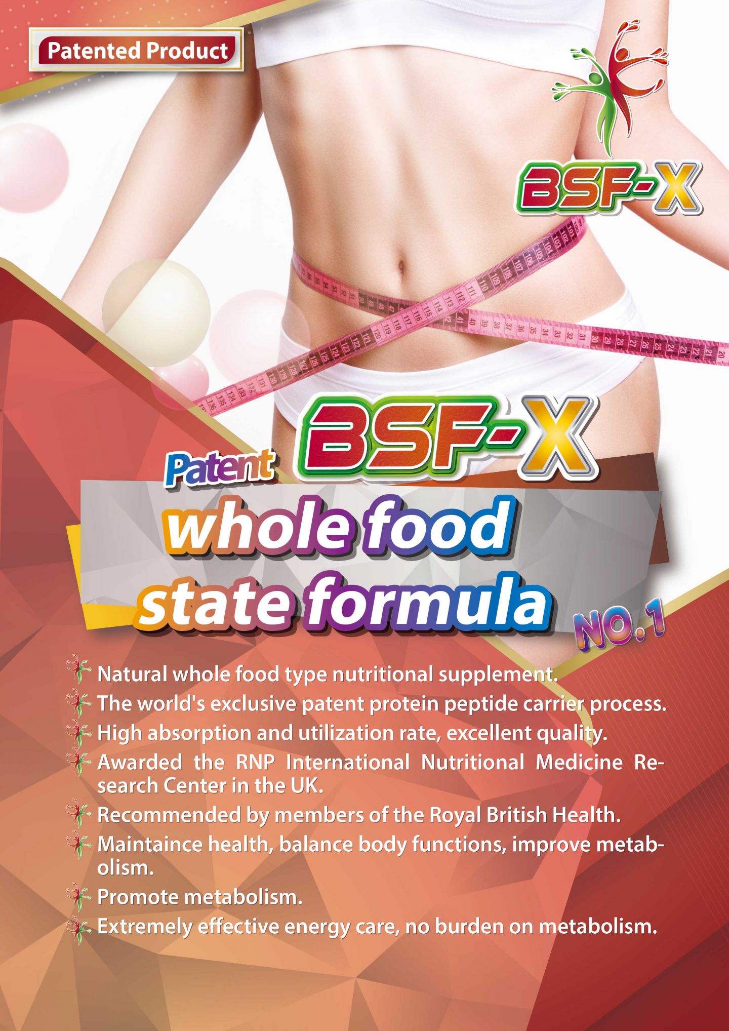 Patent BSF-X whole food state formula